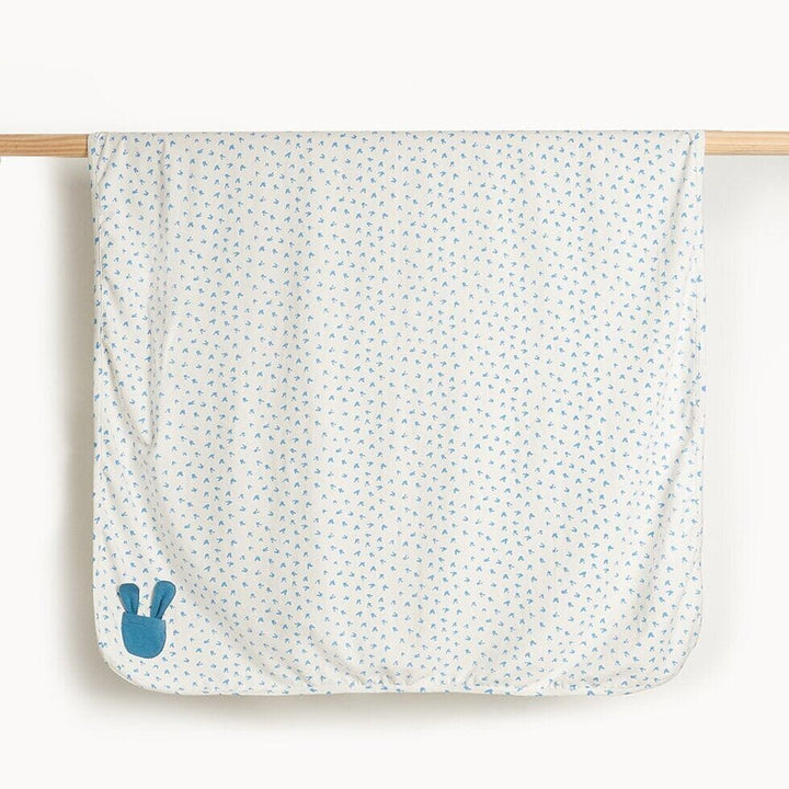 Blue Bunny Baby Shawl Swaddling Blankets The Bonnie Mob