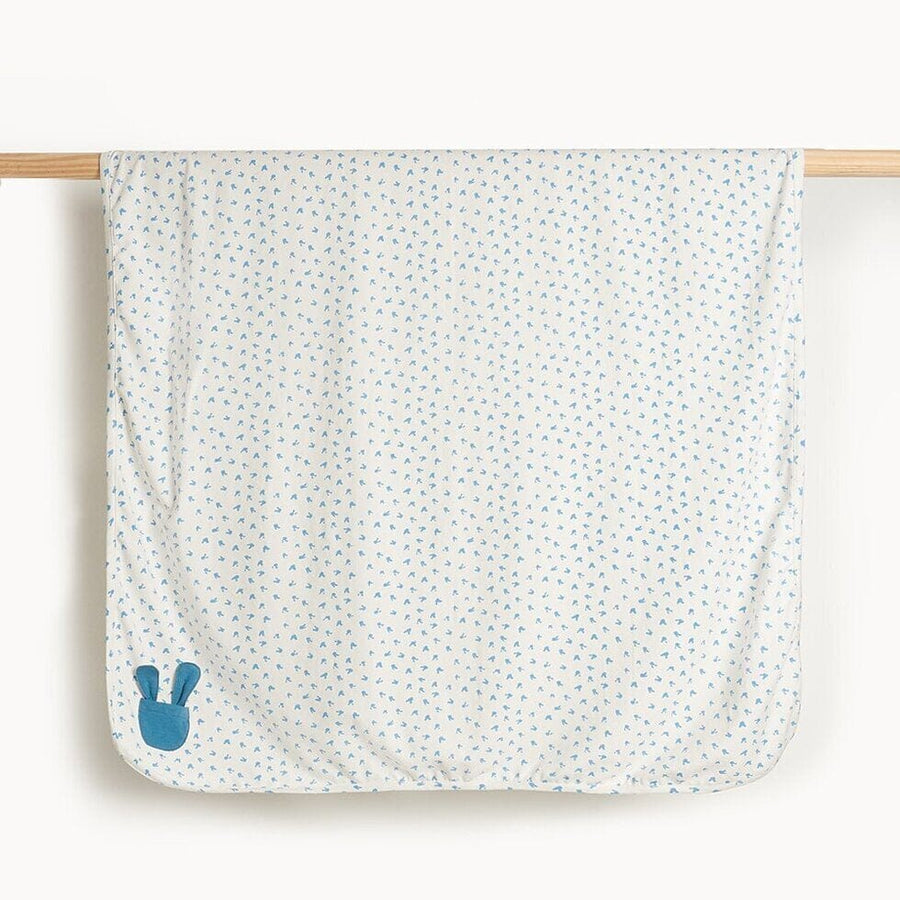 Blue Bunny Baby Shawl Swaddling Blankets The Bonnie Mob