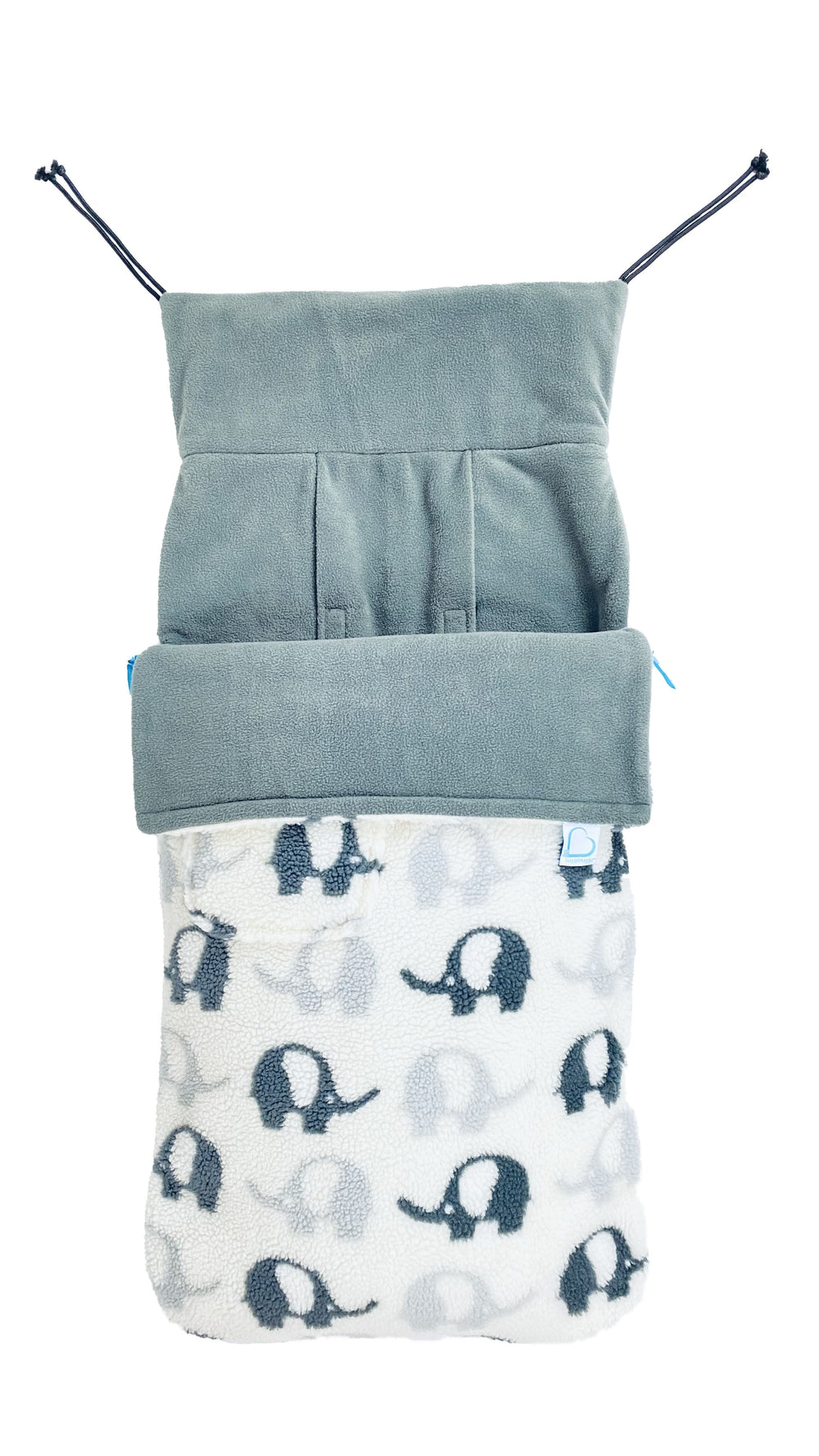 Buggysnuggle Elephant Stomp Snuggle Sherpa Baby Stroller Accessories Buggysnuggle