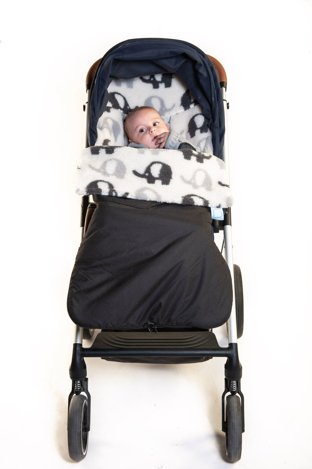 Buggysnuggle Explorer Elephant Stomp Sherpa Baby Stroller Accessories Buggysnuggle