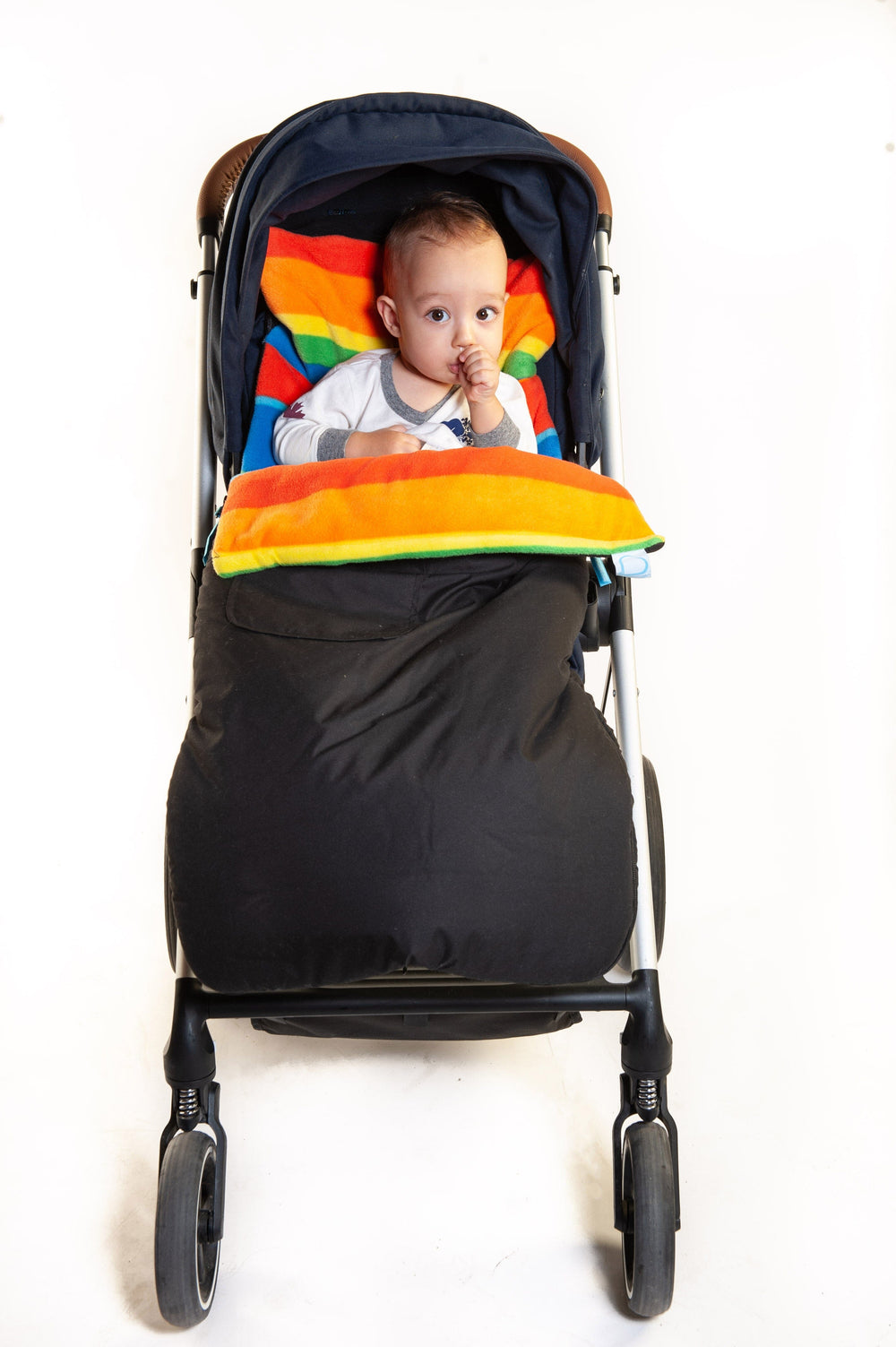 Buggysnuggle Explorer Rainbow Extreme Fleece Baby Stroller Accessories Buggysnuggle