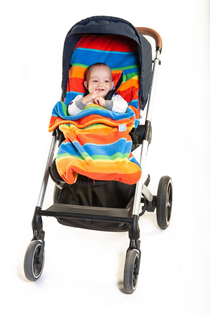 Buggysnuggle Rainbow Extreme Snuggle Fleece Baby Stroller Accessories Buggysnuggle