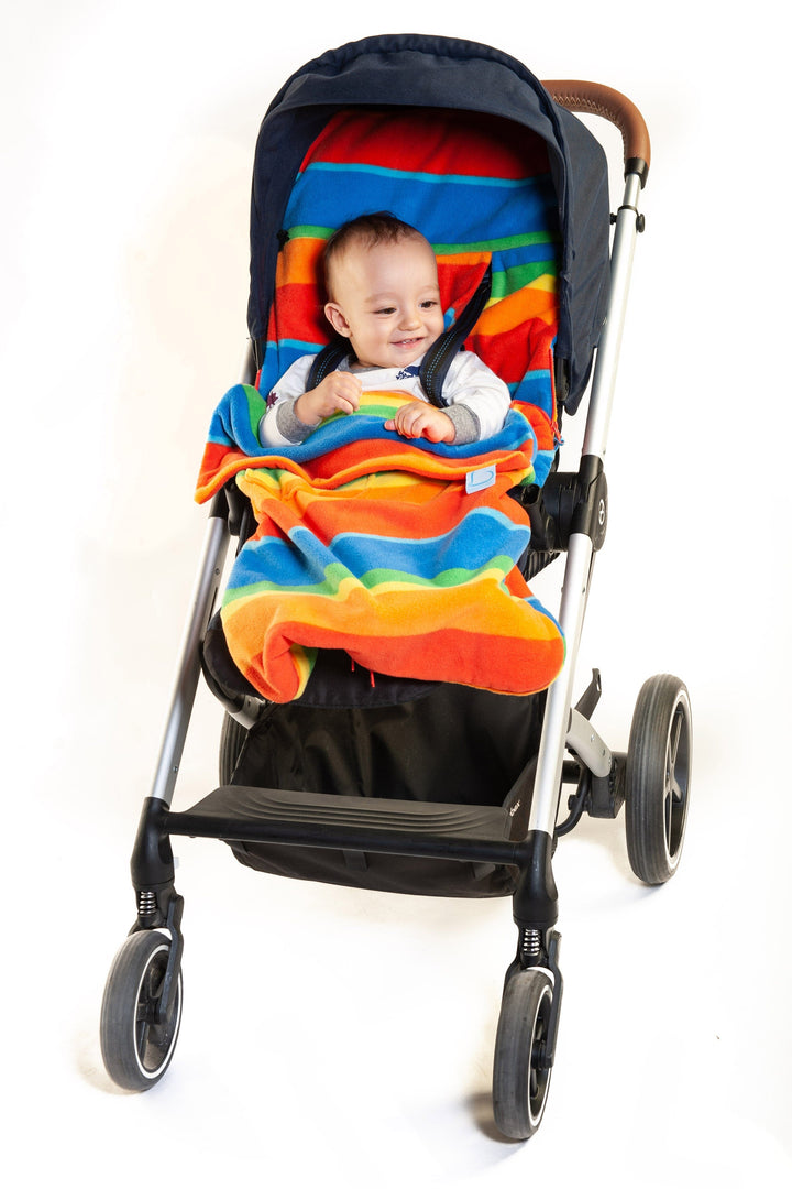 Buggysnuggle Rainbow Extreme Snuggle Fleece Baby Stroller Accessories Buggysnuggle