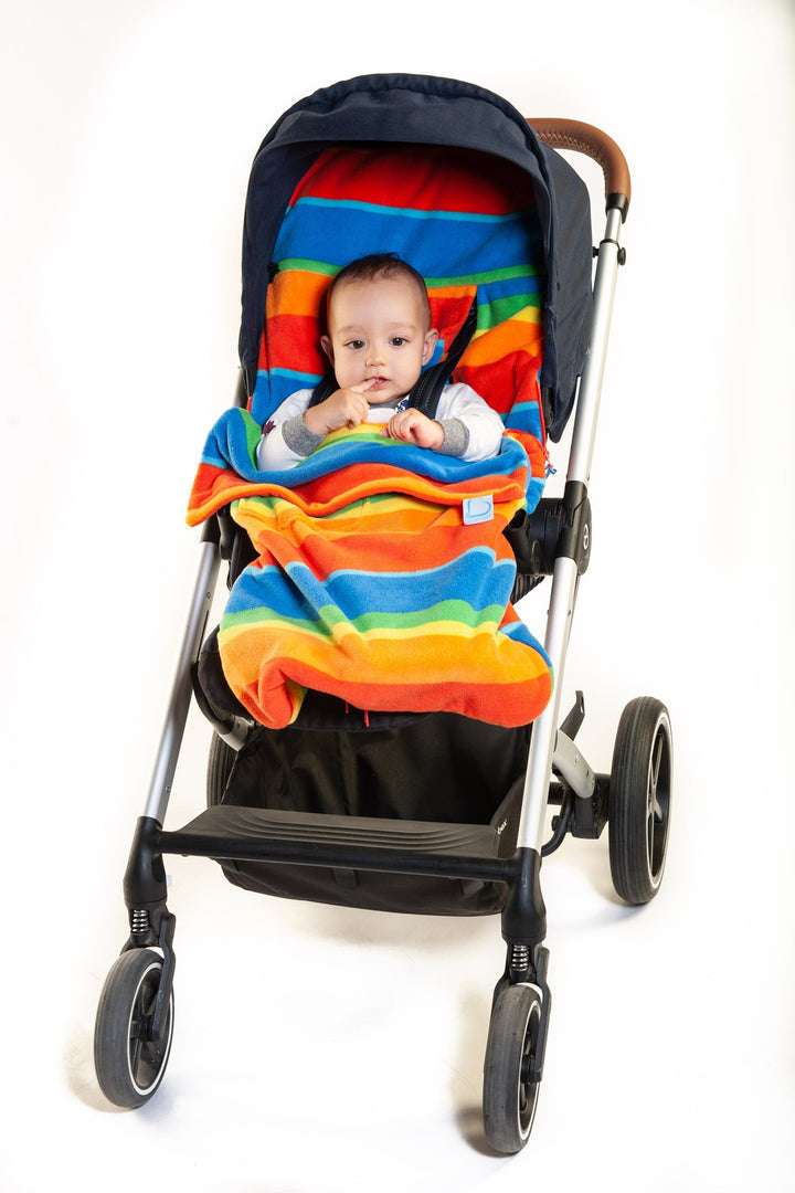 Buggysnuggle Rainbow Extreme Snuggle Fleece Baby Stroller Accessories Buggysnuggle