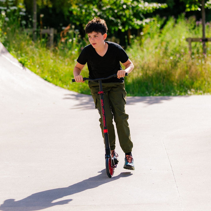 Burgundy - Big 2 Wheel Scooter Big Wheeler BOLDCUBE Scooters