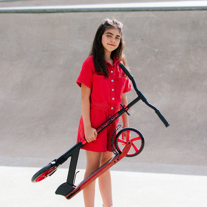 Burgundy - Big 2 Wheel Scooter Big Wheeler BOLDCUBE Scooters