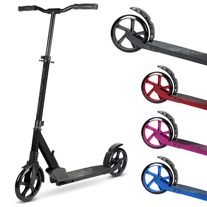 Charcoal - Big 2 Wheel Scooter Big Wheeler BOLDCUBE Scooters