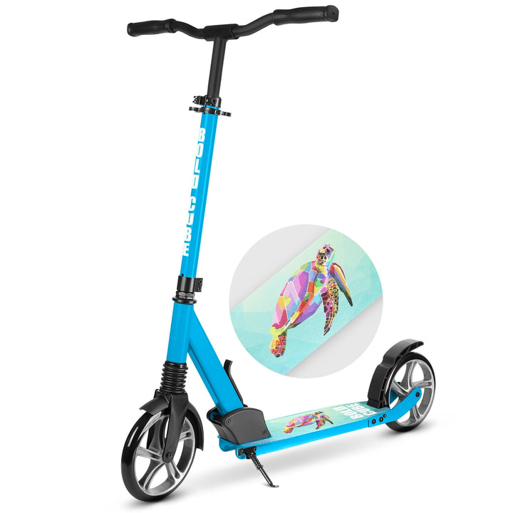 Cyan - Big 2 Wheel Scooter Big Wheeler BOLDCUBE Scooters