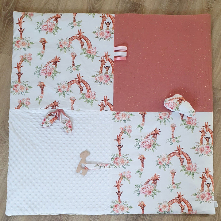 Giraffe Themed Playmat Blanket Play Mats Cotton and Company