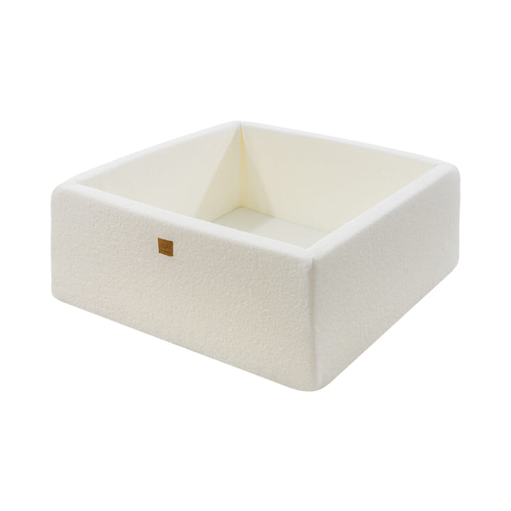 MeowBaby Boucle White Square Ball Pit Ball Pits MeowBaby