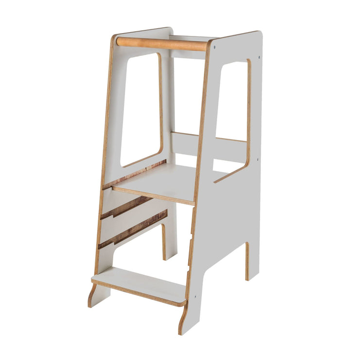 MeowBaby Kitchen Helper Scandi Step Stool Kitchen Helper MeowBaby Grey