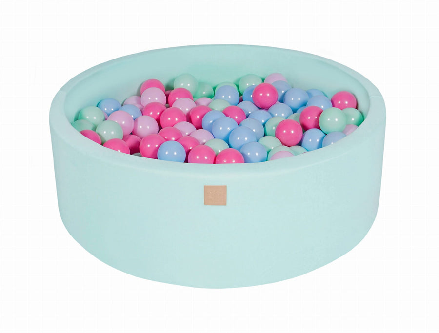 MeowBaby Mint Round Cotton Ball Pit Ball Pits MeowBaby