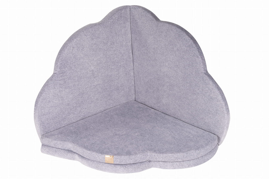 MeowBaby Velvet Cloud Playmat Play Mats MeowBaby Light Grey