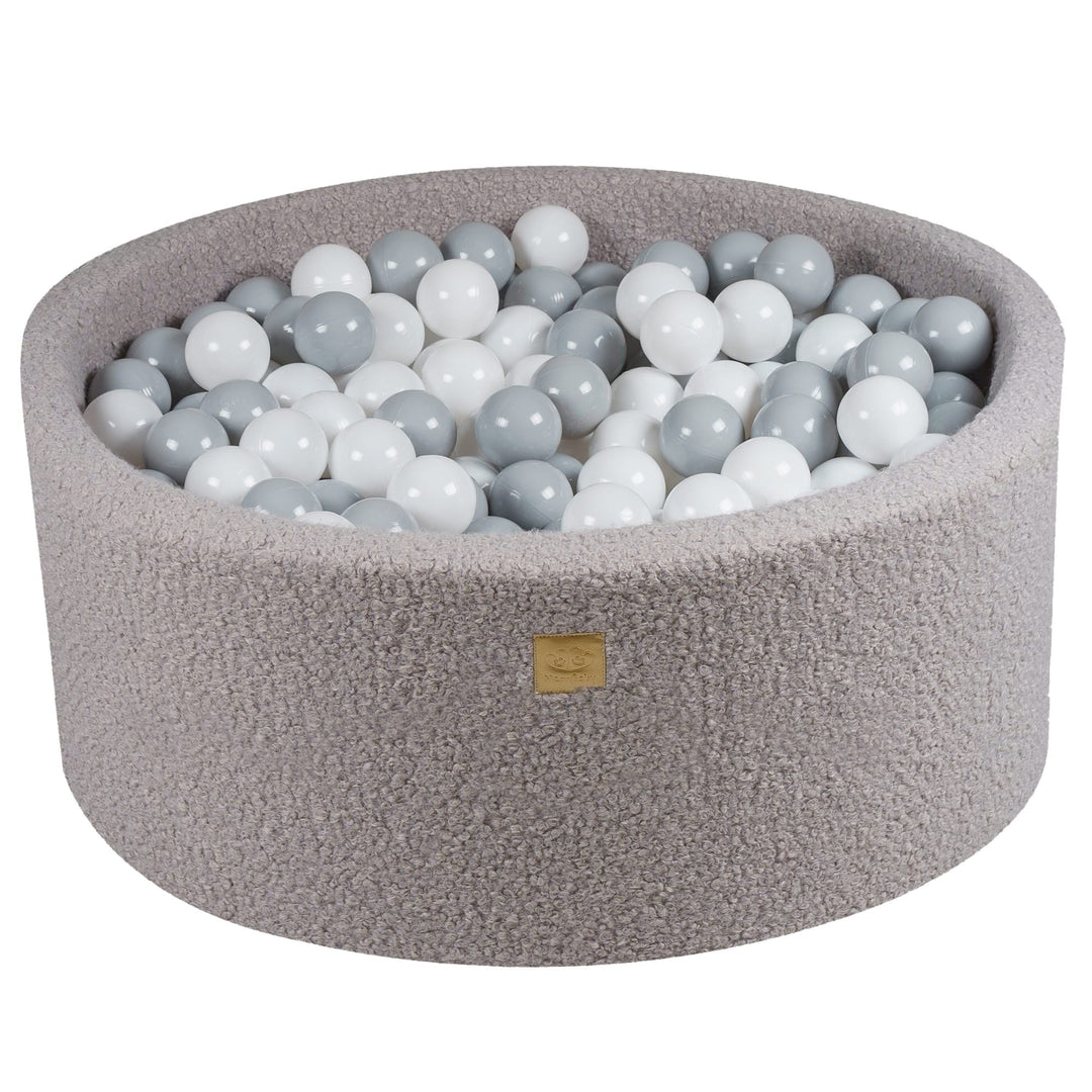 MeowBaby® Boucle Grey Round Ball Pit Ball Pits MeowBaby 