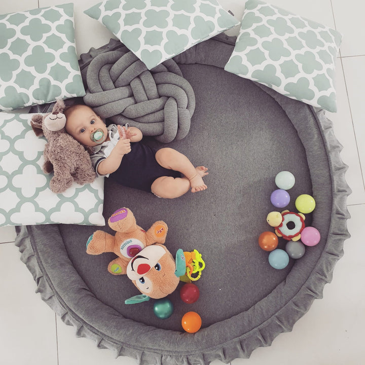 Monio for Kids Dark Grey Cotton Padded Nest Playmat Play Mats MONIO for Kids 