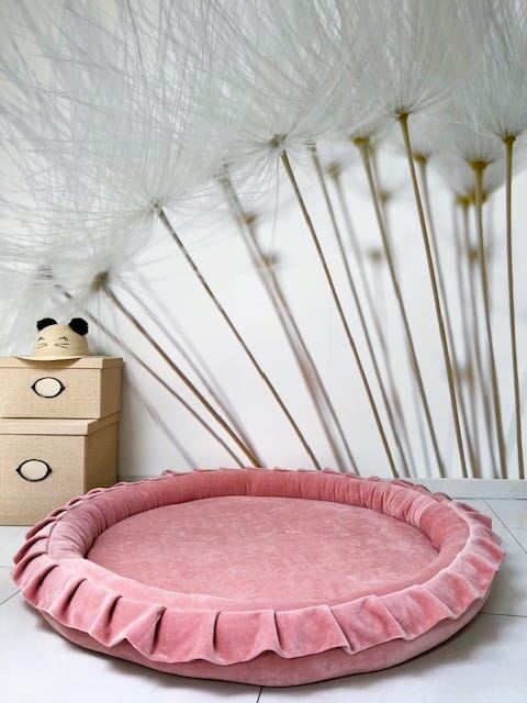Monio for Kids Pink Velvet Padded Nest Playmat Play Mats MONIO for Kids