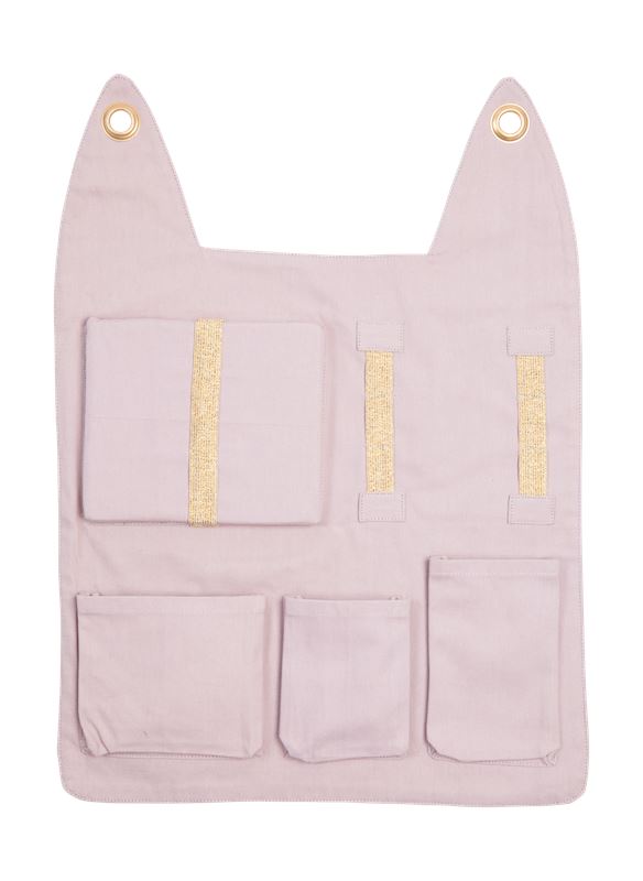 Nursery Wall Storage Mauve Bunny Wall Pocket Sorting & Stacking Toys Fabelab