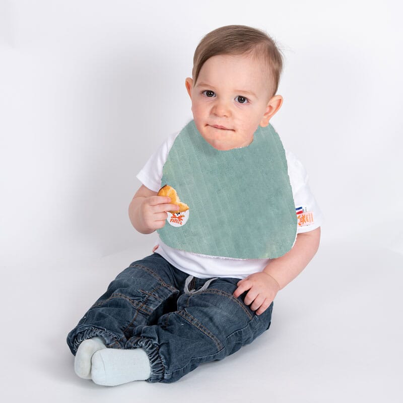 Papate Green Organic Cotton Lop Bib Bibs Papate