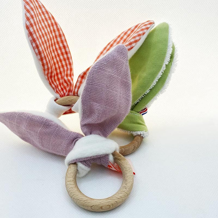 Papate Pink Organic Teething Ring Pacifiers & Teethers Papate