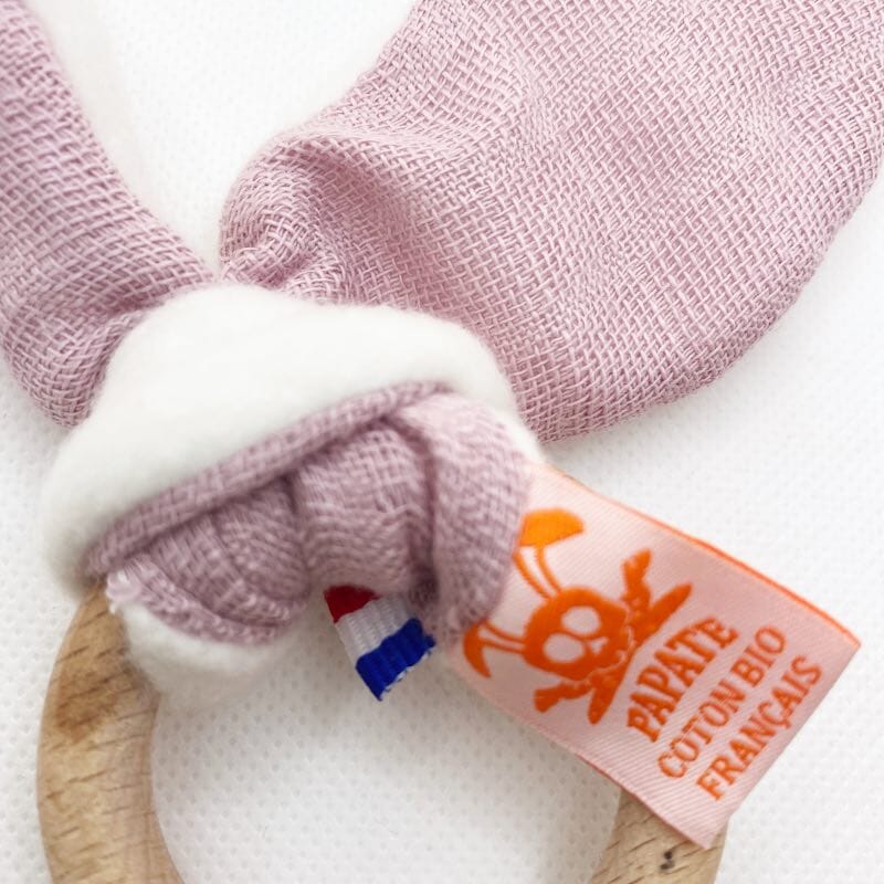 Papate Pink Organic Teething Ring Pacifiers & Teethers Papate