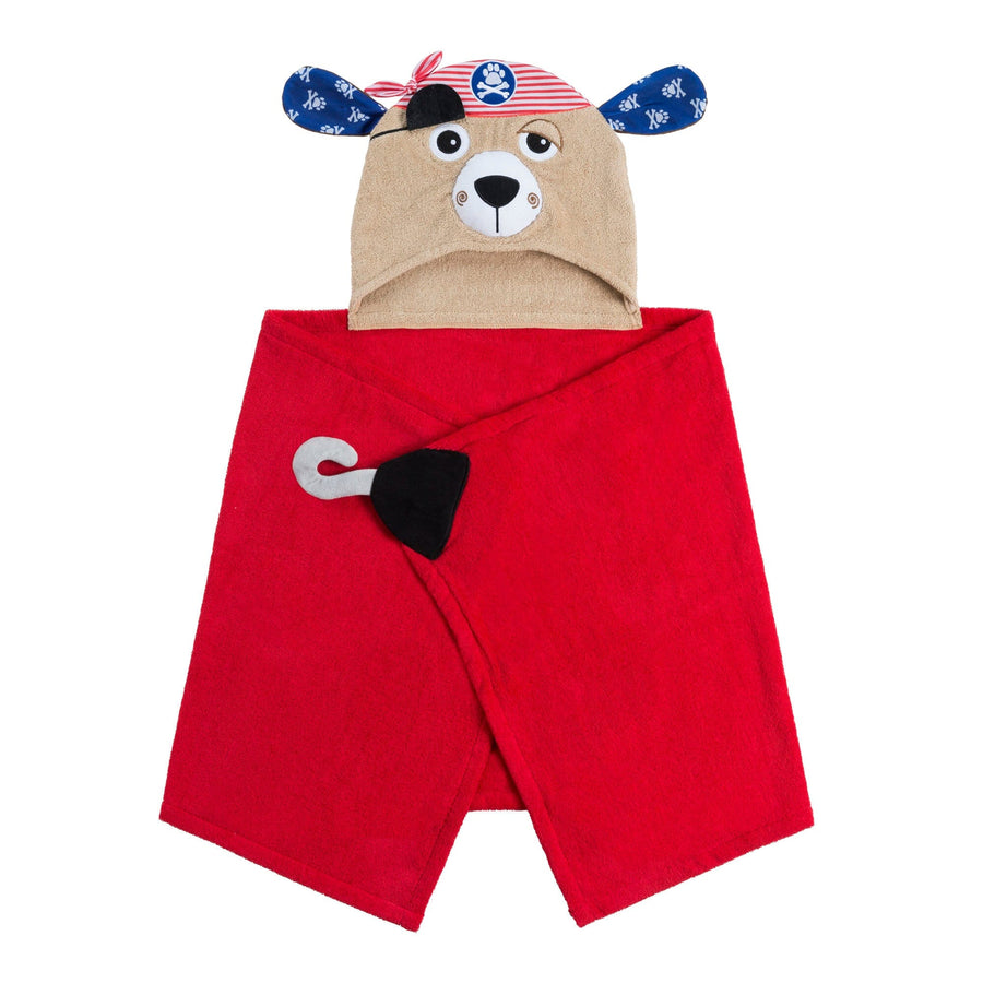 Pedro the Pirate Luxury Towel with Hood Baby & Toddler Swimwear Zoocchini