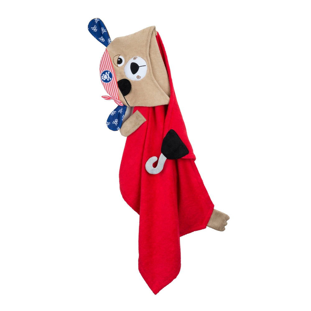 Pedro the Pirate Luxury Towel with Hood Baby & Toddler Swimwear Zoocchini