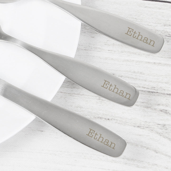 Personalised 3 Piece Cutlery Set Flatware Sets Mini Bee