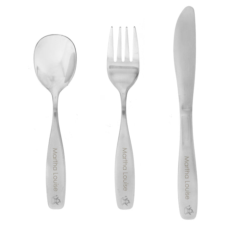 Personalised 3 Piece Fairy Cutlery Set Flatware Sets Mini Bee 