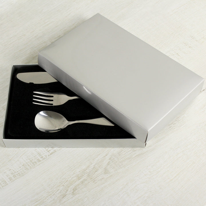 Personalised 3 Piece Hessian Friends Cutlery Set Flatware Sets Mini Bee
