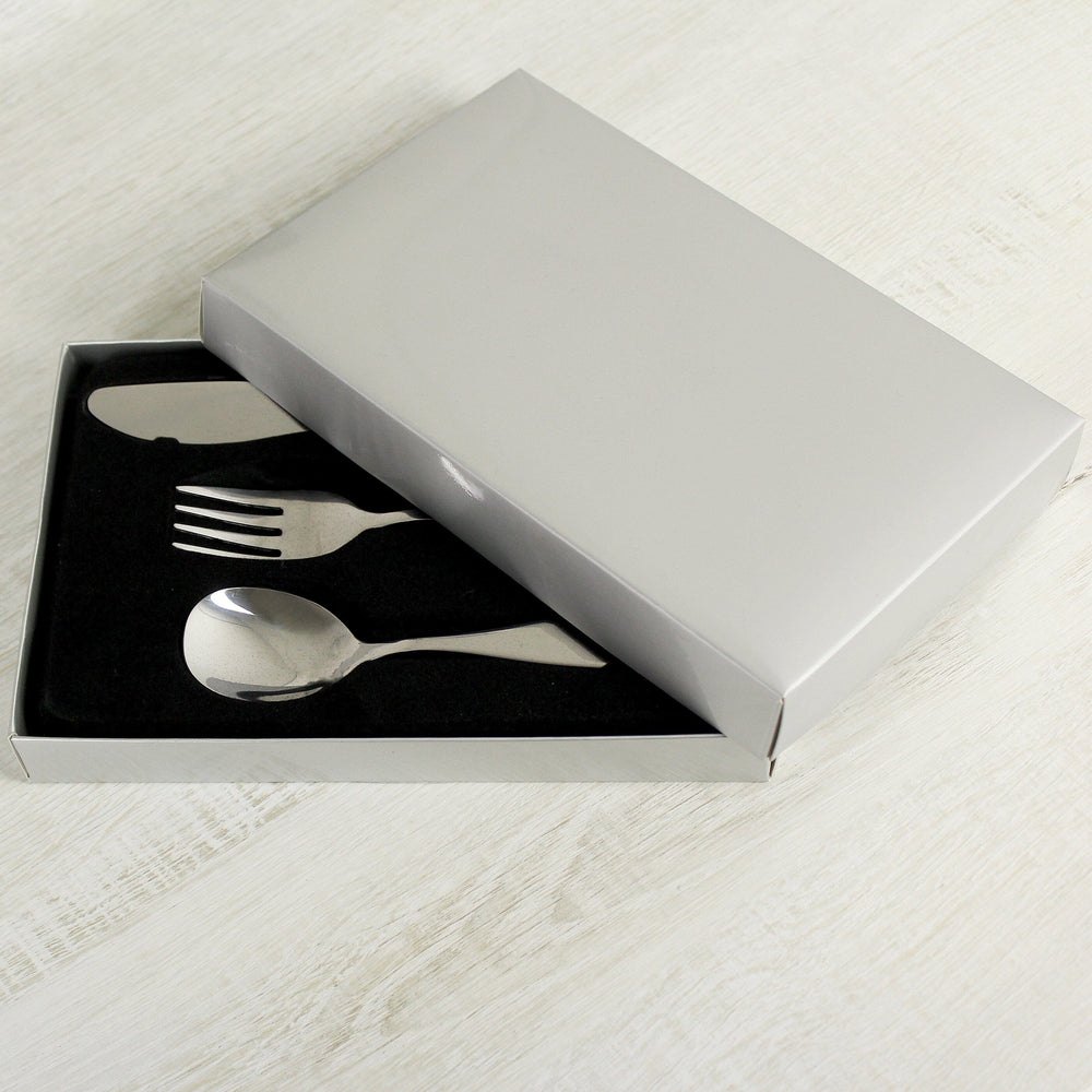 Personalised 3 Piece Prince Cutlery Set Flatware Sets Mini Bee