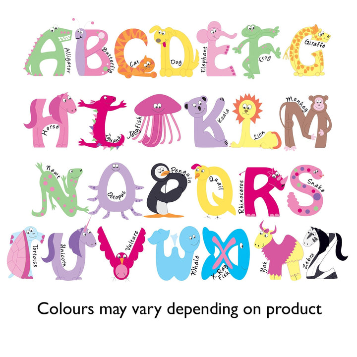 Personalised Animal Alphabet Clock Wall Clocks Mini Bee