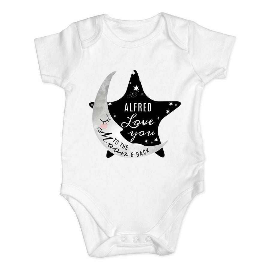 Personalised Baby To The Moon & Back Vest Baby One-Pieces Mini Bee