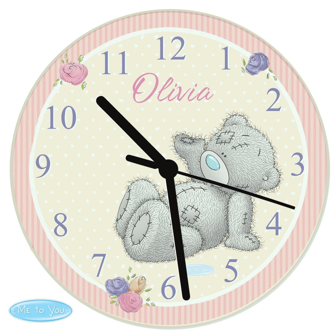 Personalised Me To You Glass Clock Wall Clocks Mini Bee