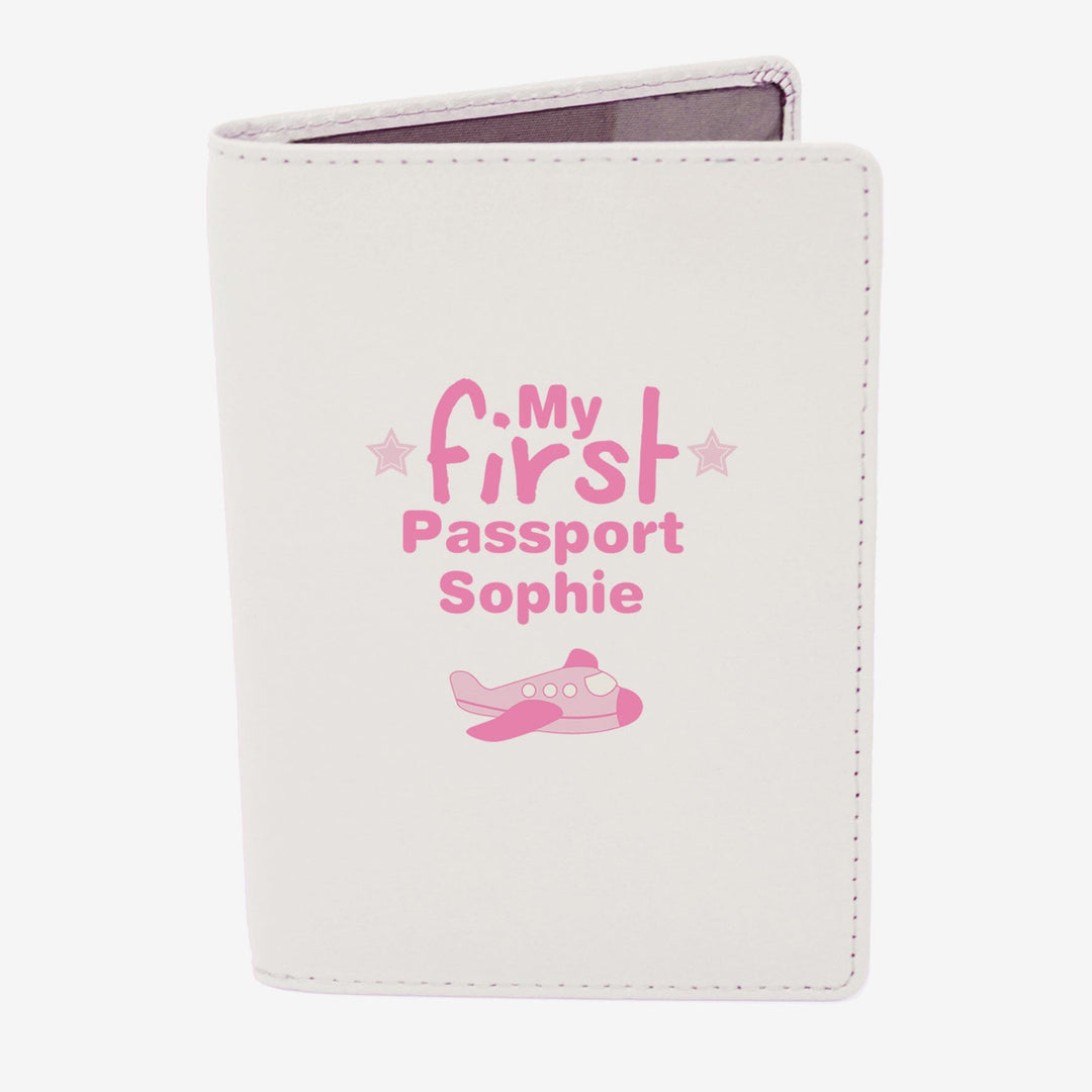 Personalised My First Cream Passport Holder Luggage Tags Mini Bee