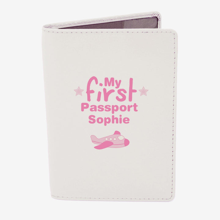 Personalised My First Cream Passport Holder Luggage Tags Mini Bee