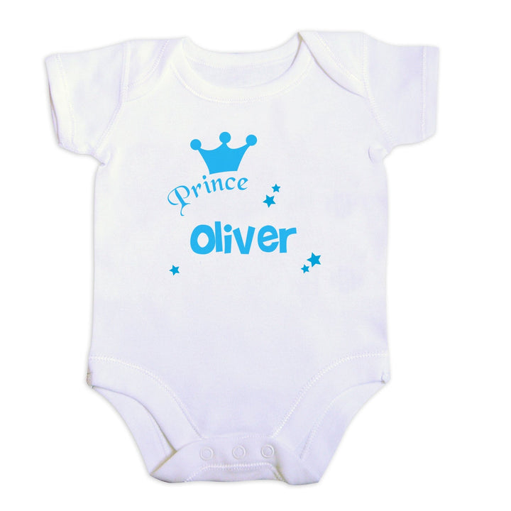 Personalised Prince Baby Vest Baby One-Pieces Mini Bee 