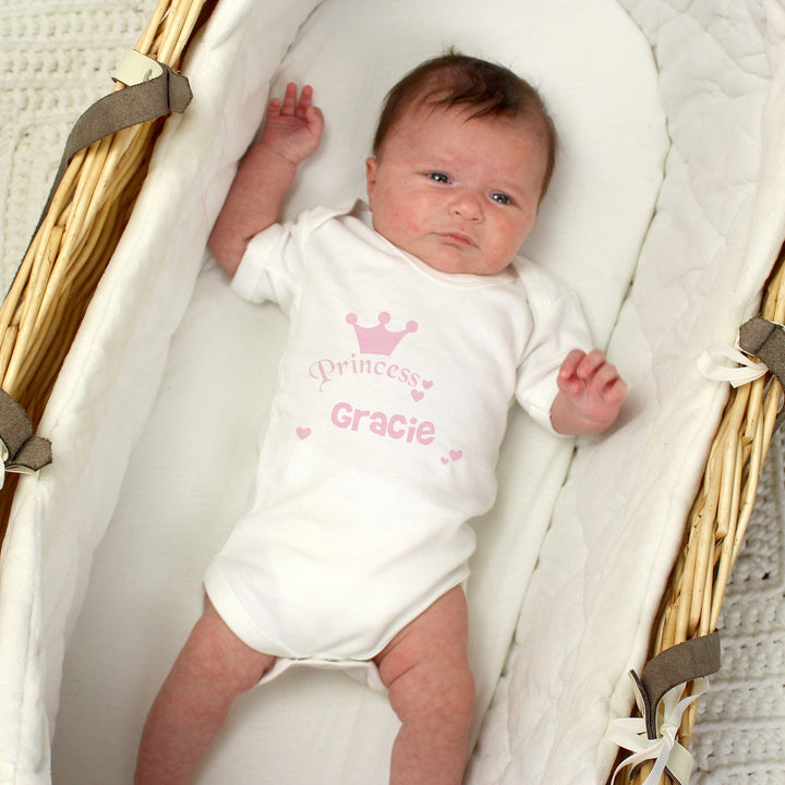 Personalised Princess Baby Vest Baby One-Pieces Mini Bee 