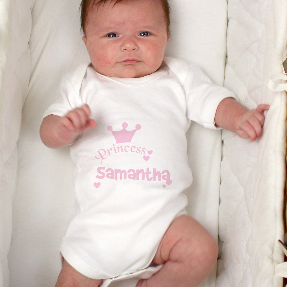 Personalised Princess Baby Vest Baby One-Pieces Mini Bee