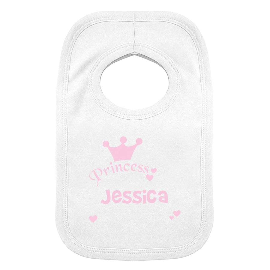 Personalised Princess Bib Bibs Mini Bee