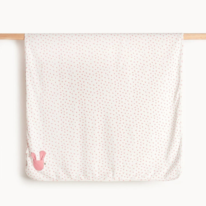 Pink Bunny Baby Shawl Swaddling Blankets The Bonnie Mob