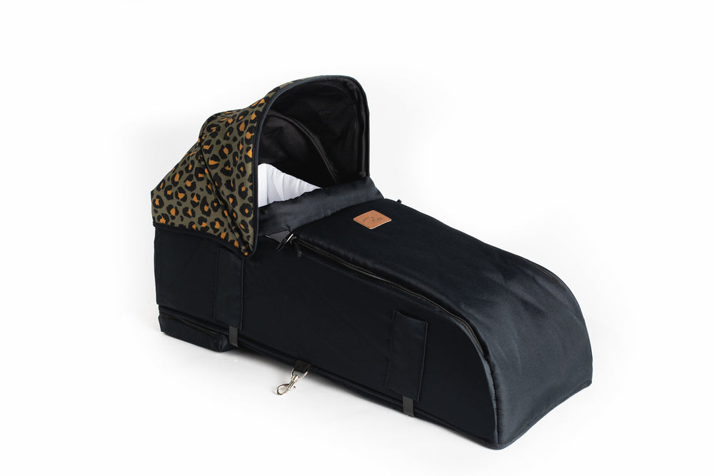 Roma Gemini Khaki Leopard Carry Cot Baby Stollers Roma 