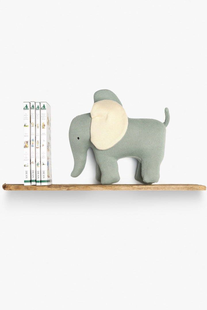 Small Organic Knitted Cotton Elephant Baby Activity Toys Best Years