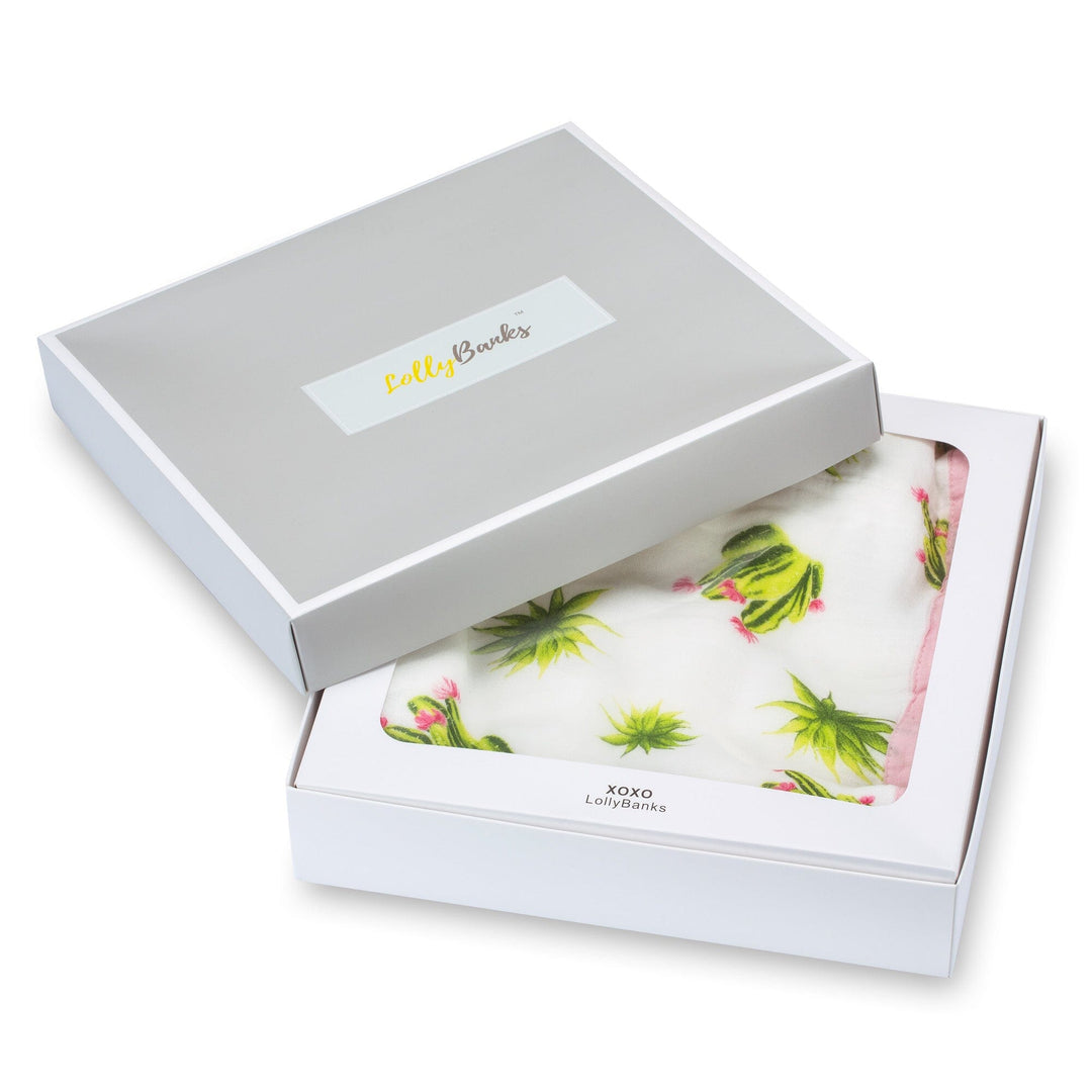 Stuck On You – Bamboo Succulent Quilt Swaddling Blankets LollyBanks