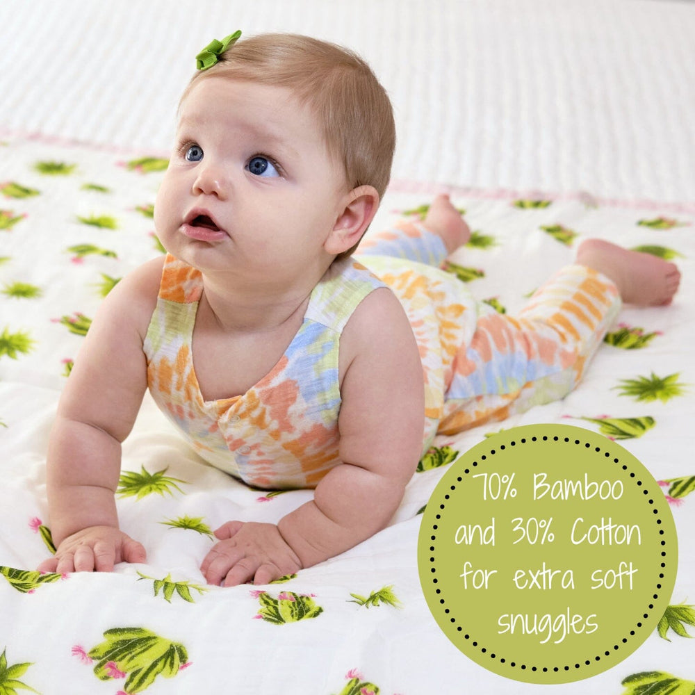Stuck On You – Bamboo Succulent Quilt Swaddling Blankets LollyBanks
