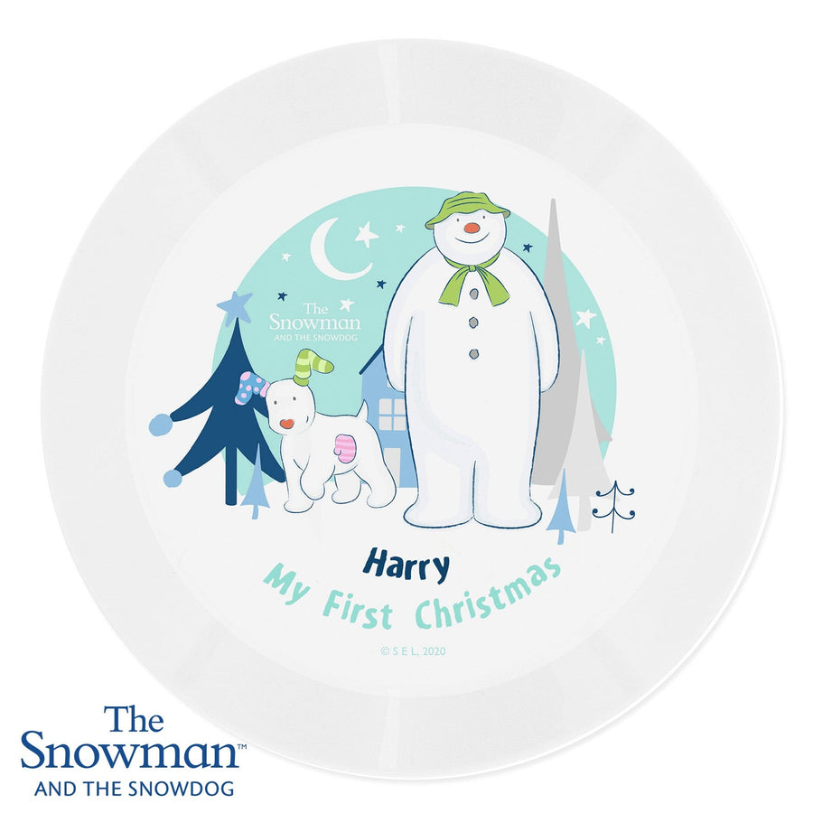 The Snowman and the Snowdog Plastic Plate Seasonal & Holiday Decorations Mini Bee 