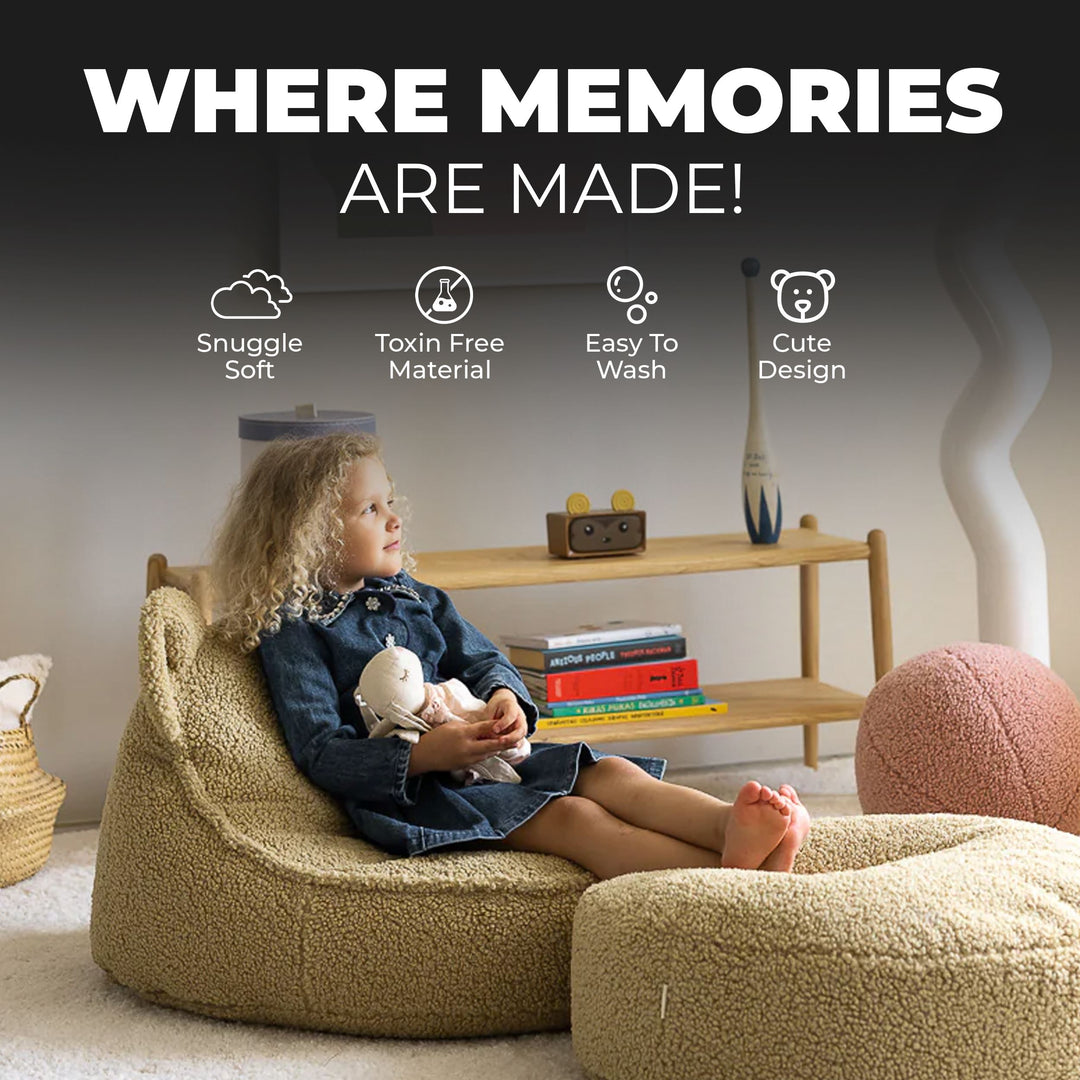 Wigiwama Biscuit Bear Beanbag Chair Bean Bag Chair Wigiwama