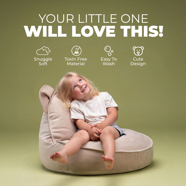 Wigiwama Biscuit Bear Beanbag Chair Bean Bag Chair Wigiwama