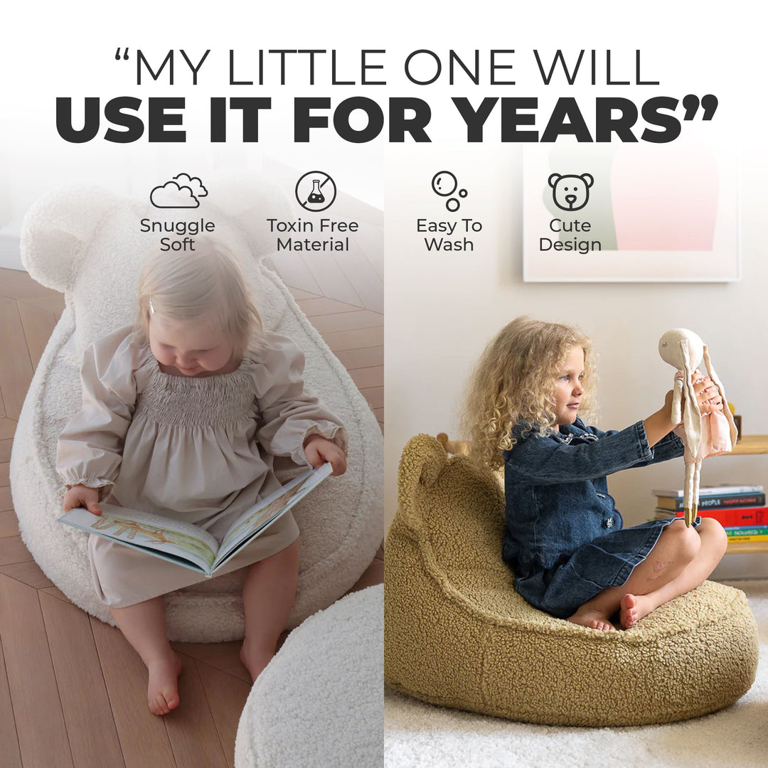 Wigiwama Biscuit Bear Beanbag Chair Bean Bag Chair Wigiwama