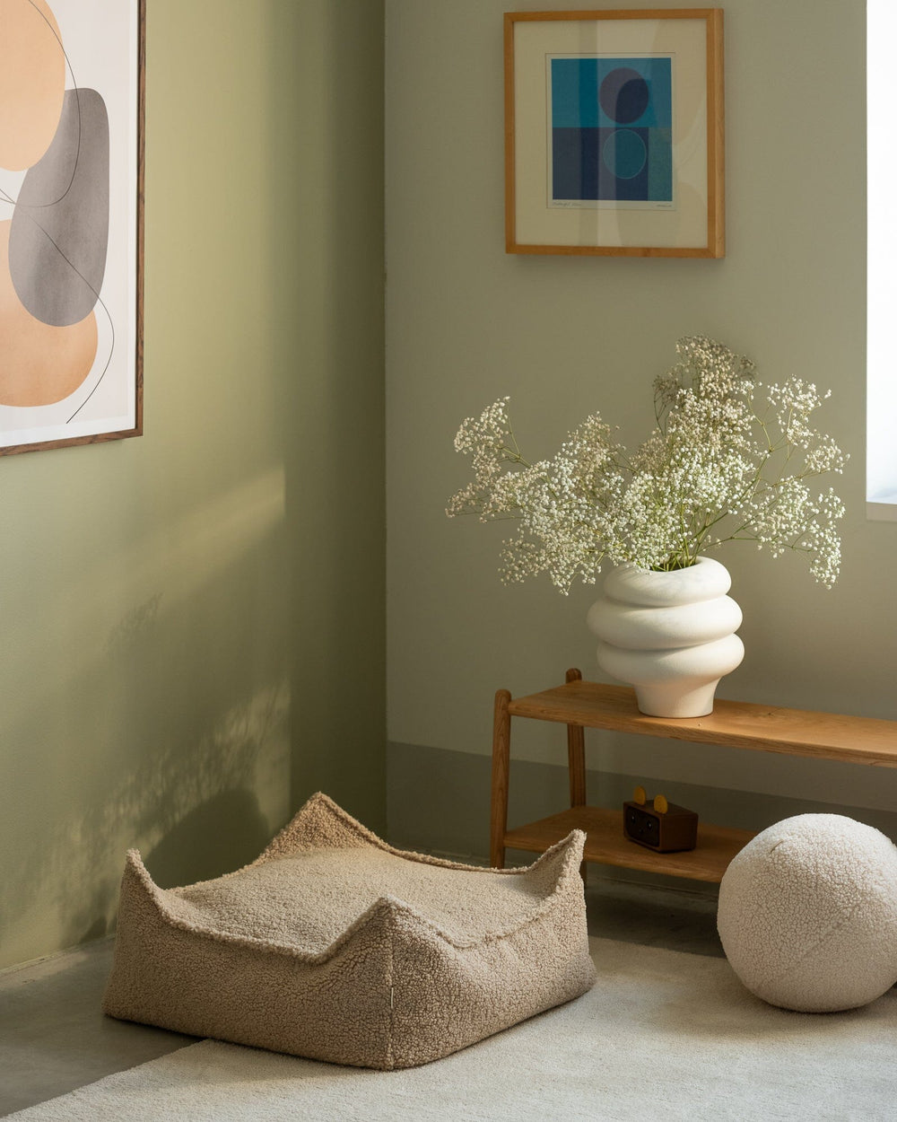 Wigiwama Biscuit Square Ottoman Pouffe Wigiwama