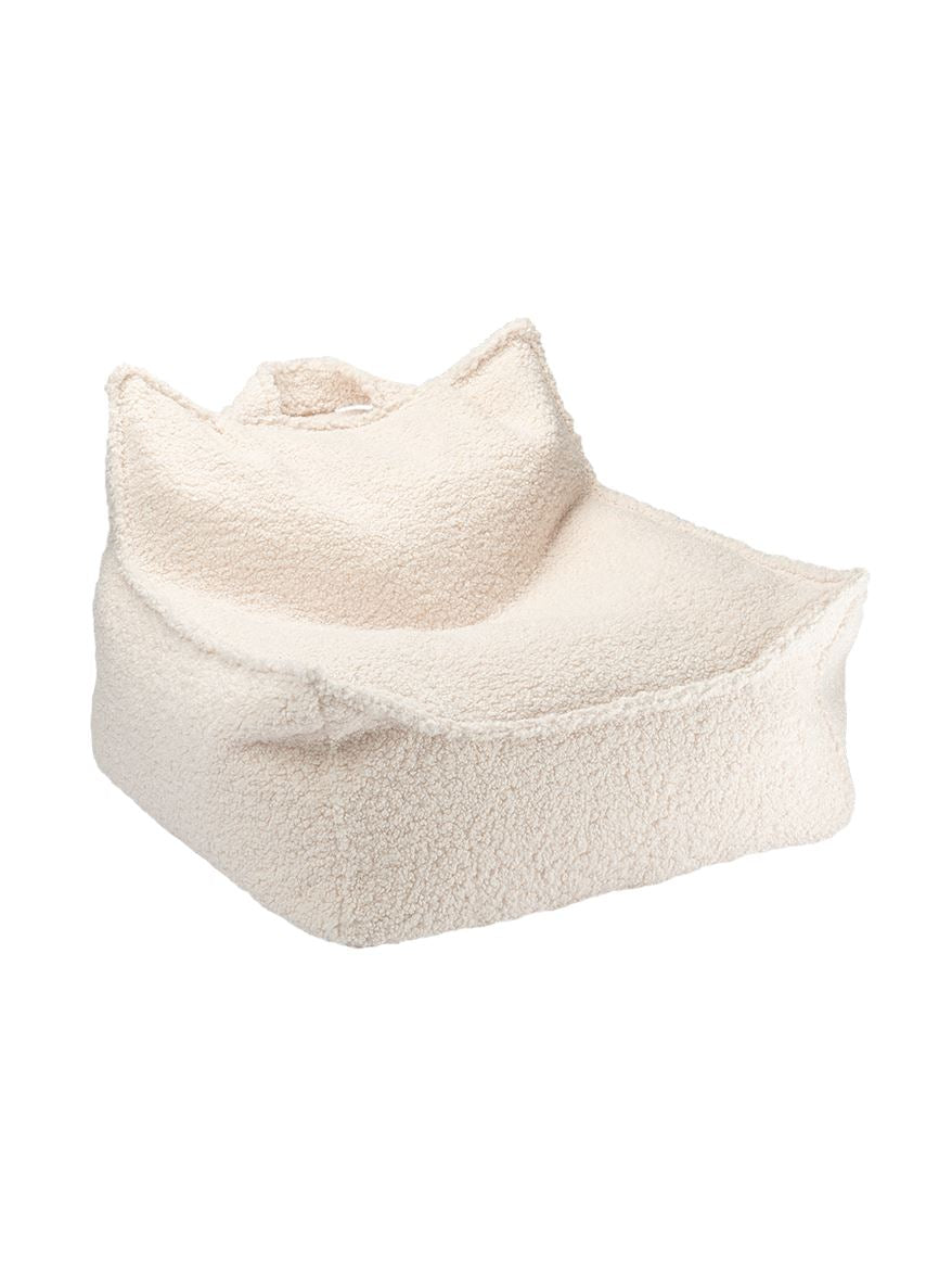 Wigiwama Cream White Beanbag Chair Bean Bag Chair Wigiwama